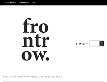 Tablet Screenshot of frontrow.lv
